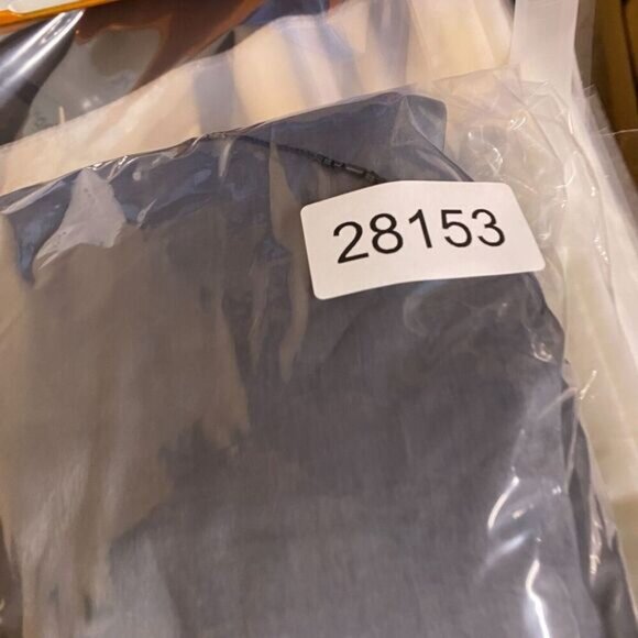 Express Skirt Suit Women 9/10 Blue Rhinestone Zipper Sleeveless Silk Lined - Picture 12 of 12